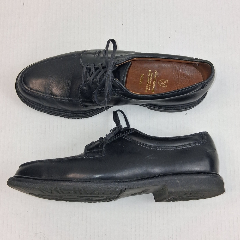 Allen Edmonds Wilbert Black Leather Split Toe Derby Comfort Shoes